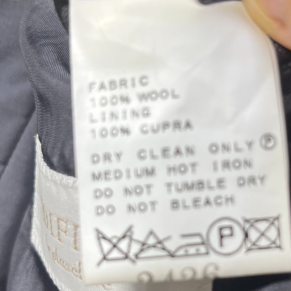 Edifice Mens Blazer Loro Piana Fabric 44 Gray Wool Jacket Four Seasons Classy - Picture 4 of 13
